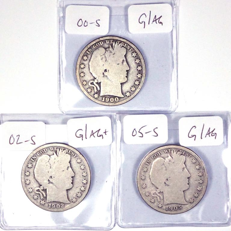 Barber Half Dollars (3) (1 of 3)