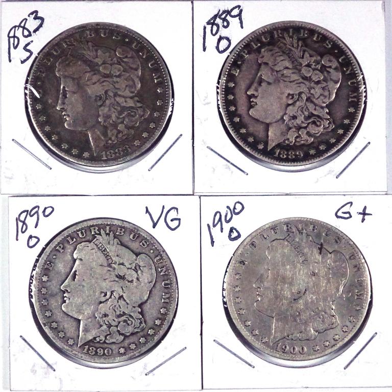 Morgan Silver Dollars (4) (1 of 10)