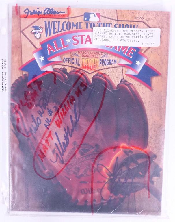 1995 MLB All-Star Program (Texas), Signed (1 of 3)