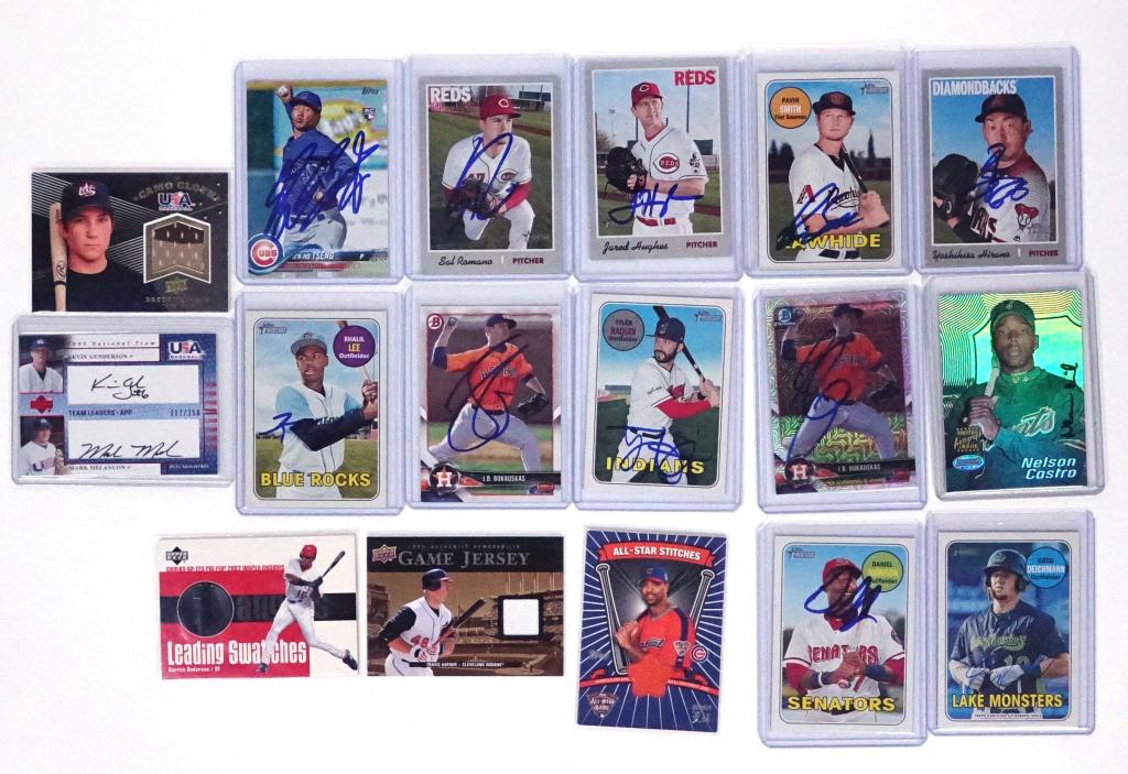Baseball, Autograph, Jersey, Bat Cards (17) (1 of 6)