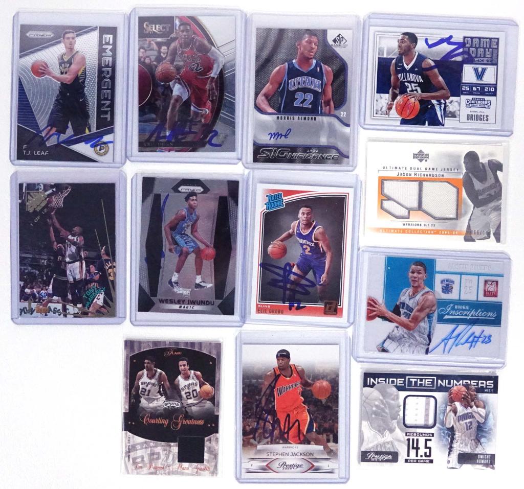 Autograph, Jersey, NBA Cards (12) (1 of 6)