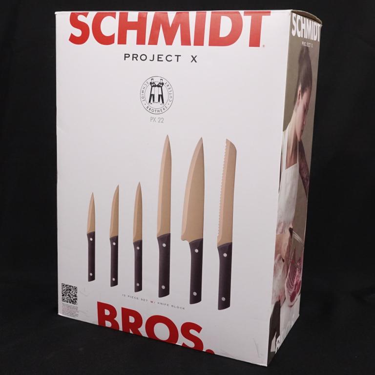 Knife Set With Magnetic Block: Used. Schmidt Bros. PX22