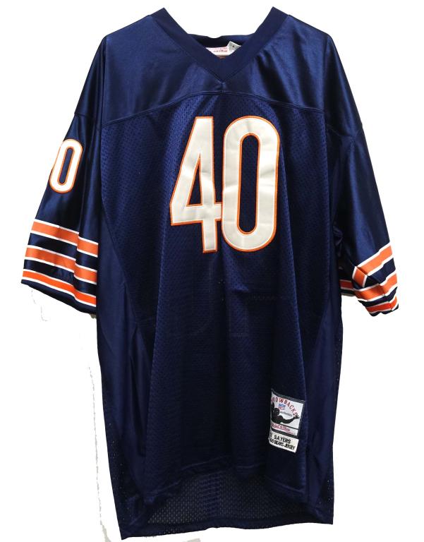 Gale Sayers #40 Mitchell & Wess Throwback Jersey: Summer jersey. Size 58.