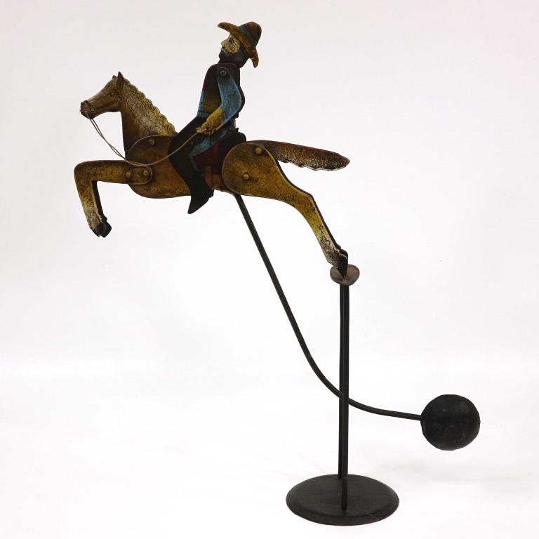 Horse & Rider Tabletop Balance Mobile: Horse & Rider Tabletop Balance Mobile. 17-19" tall, 17-18" long.