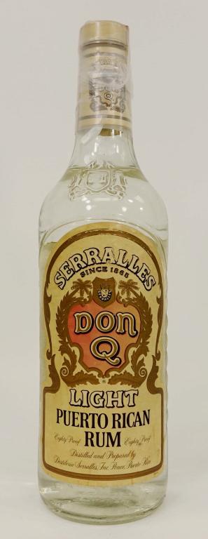 1980 Don Q Light Rum: *** IF YOU MAY NEED SHIPPING YOU MUST CALL IAN BEFORE BIDDING ON BOTTLES *** Puerto Rican Rum.
