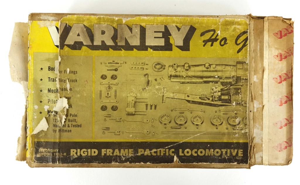 RARE Varney Rigid Frame Pacific Locomotive: In original outer box w/ 4 original inner boxes. HO. Appears Complete. Boxes are dusty & damaged & have a musty/tobacco-y smell.