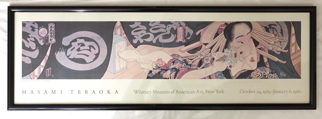 Masami Teraoka 31 Flavors Invading Japan / French: Print: Masami Teraoka Exhibit at the Whitney Museum. 1979-80. Framed, 58 1/2 x 19 3/4".