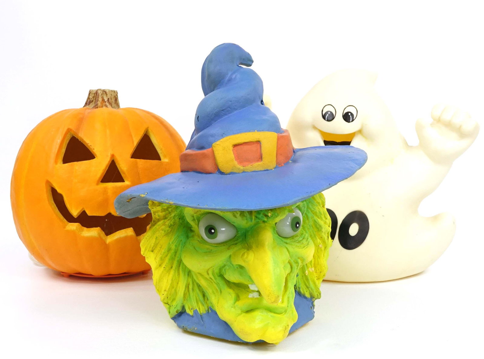 Halloween Vintage Blown Molds Decorations (3): Includes 2 1993 Trendmasters Blown Molds. All 3 work.
