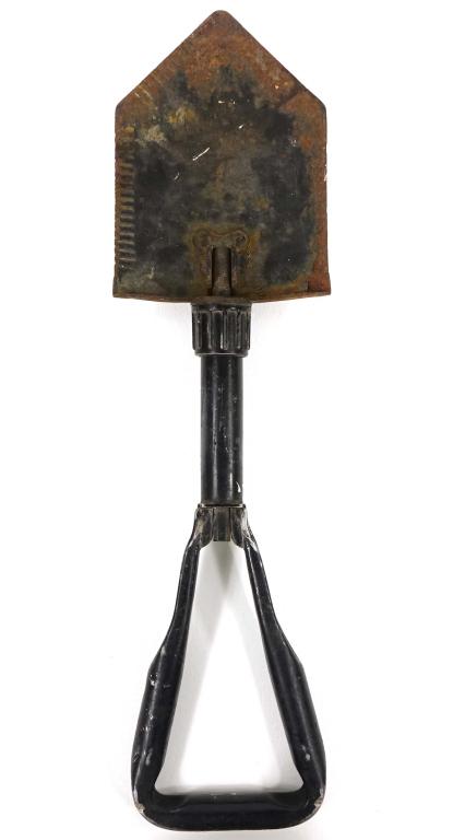 U.S. Army Folding Trench Shovel: "Ames 75." Marked U.S.