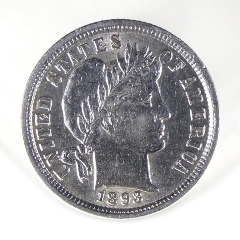 1893 Barber Dime (AU?) (1 of 2)