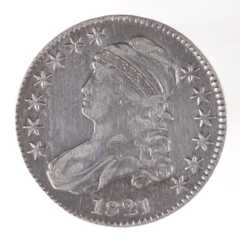 1821 Capped Bust Half Dollar (1 of 2)