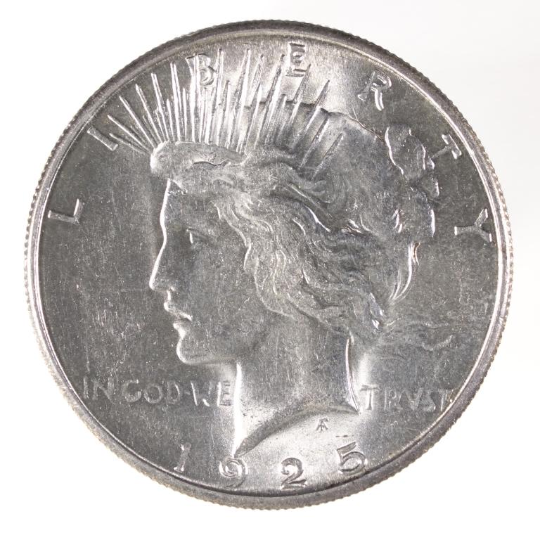 1925-s Peace Silver Dollar (UNC?) (1 of 2)