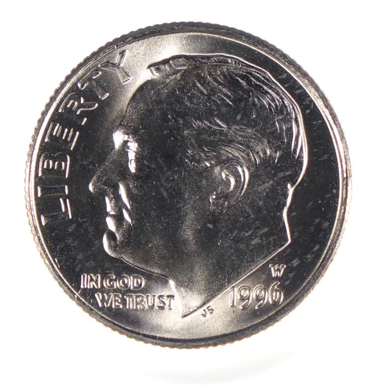 1996-w Roosevelt Dime (Gem UNC?) (1 of 2)