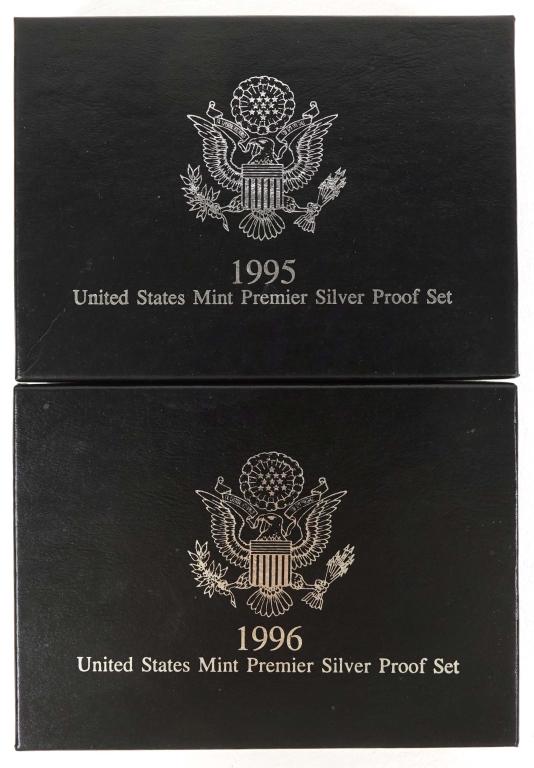1995-s & 1996-s Premier Silver Proof Sets (1 of 7)