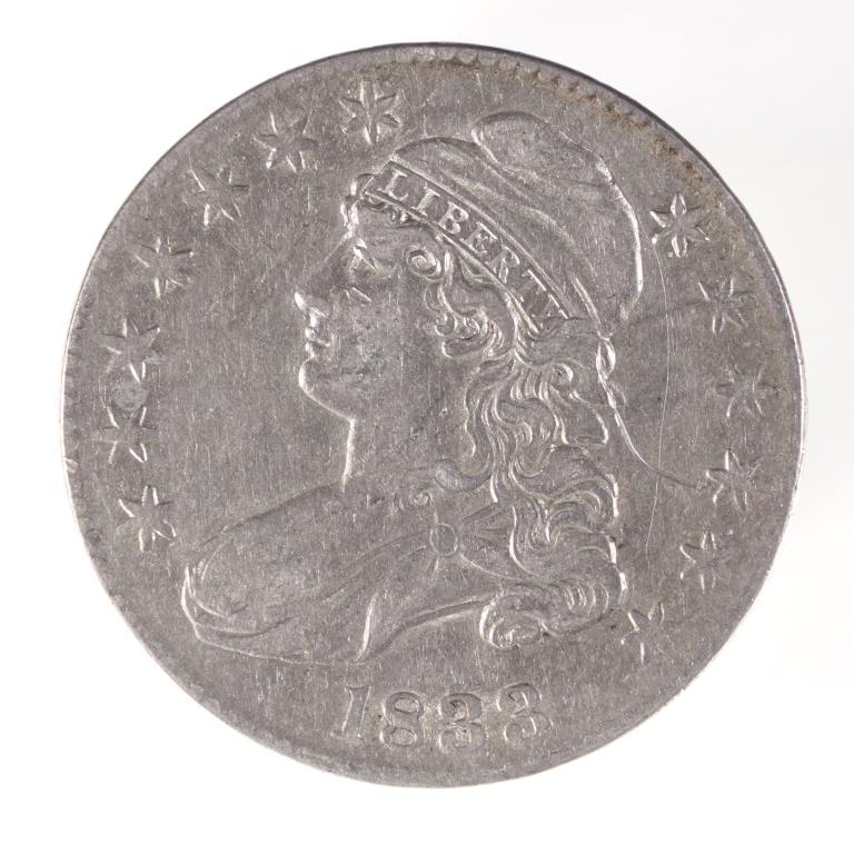 1833 Capped Bust Half Dollar (1 of 2)