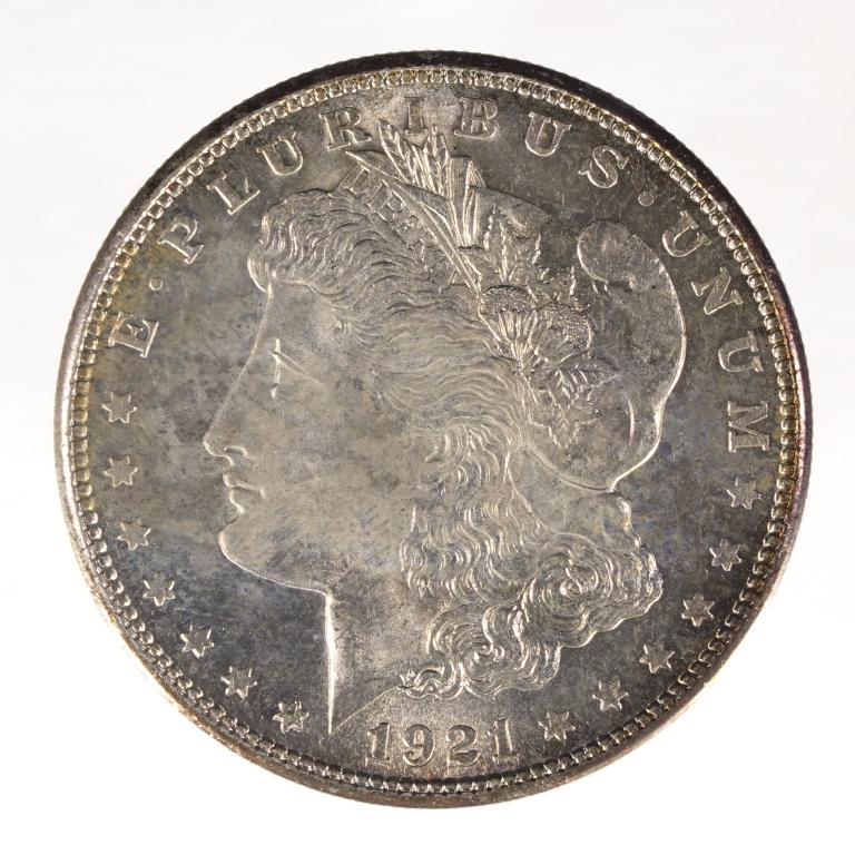 1921-s Morgan Silver Dollar (UNC?) (1 of 2)