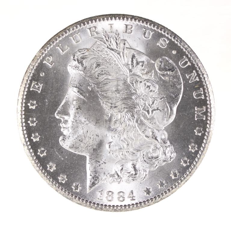 1884-cc Morgan Silver Dollar (Gem UNC?) (1 of 2)