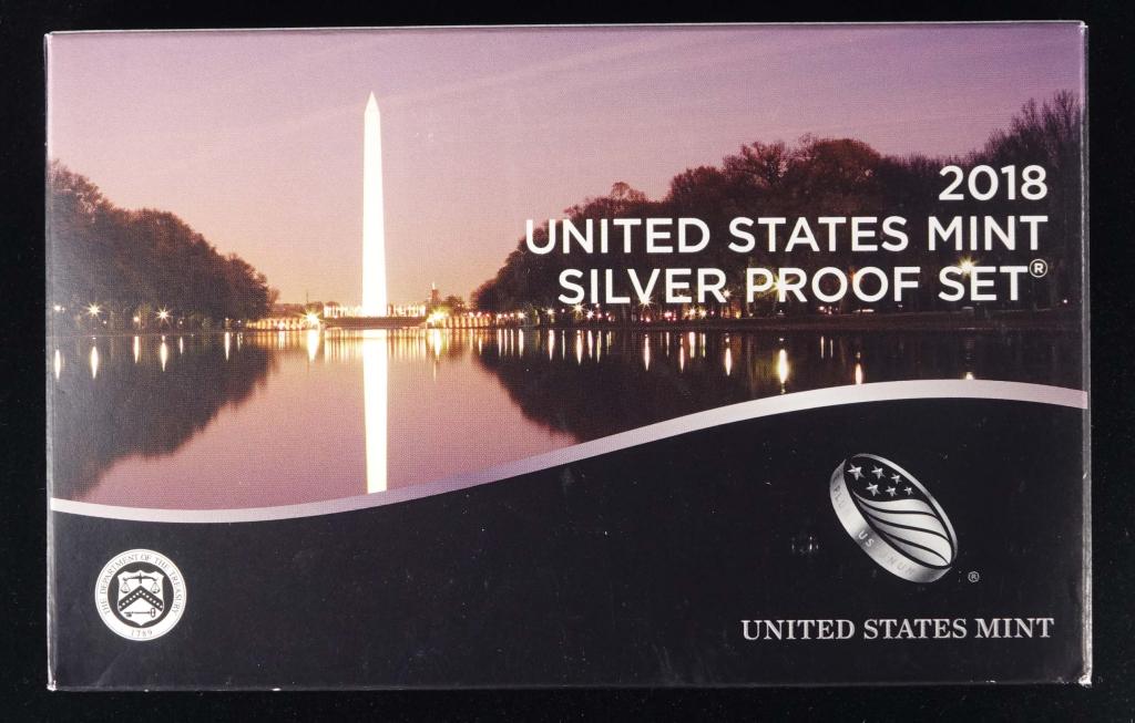 2018-s U.S. Silver Proof Set (10 coin set) (1 of 4)