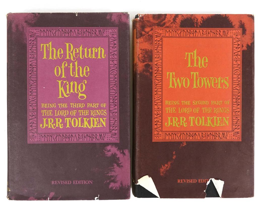 (2) Lord of the Rings J.R.R. Tolkien Books: (2) Lord of the Rings J.R.R. Tolkien Books. Includes The Two Towers & Return of the King. They are 2nd edition, third printings & also revised editions.
