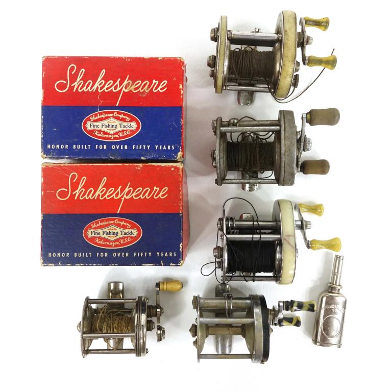 Vintage Bait Casting Fishing Reels (7): Vintage Bait Casting Reels. Includes 7 reels from Shakespeare, Pflueger Supreme & Keystone. 1960 LH & 1964 both come with their original boxes.