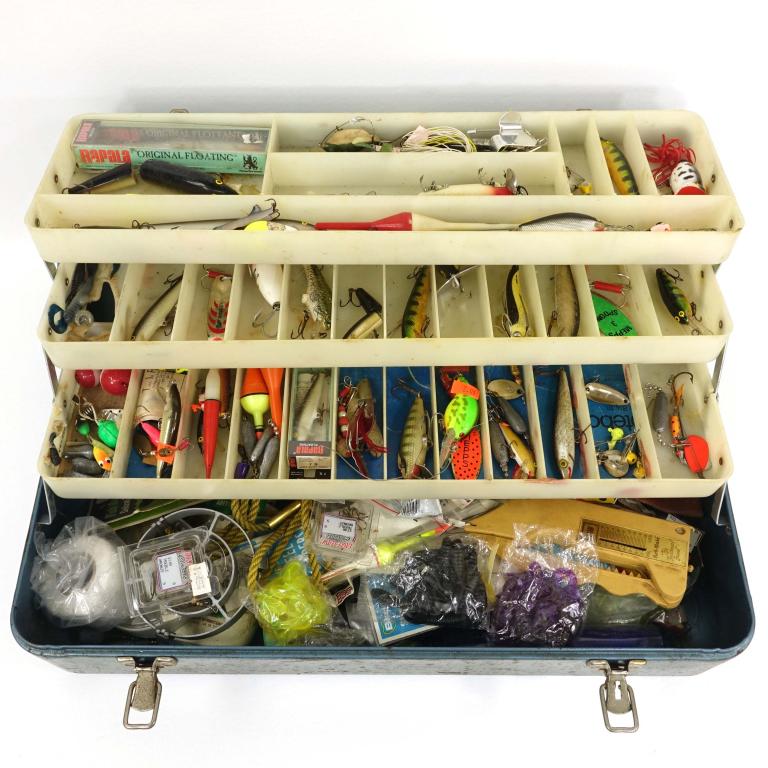 Large Box Of Fishing Lures: Large Box Of Fishing Lures. 12lbs.