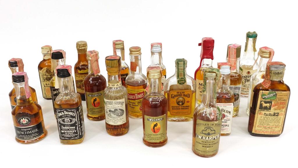 Mini Bottle Lot: IF YOU MAY NEED SHIPPING YOU MUST SPEAK WITH IAN BEFORE BIDDING ON BOTTLES. All whiskey.