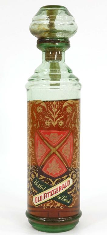1961 Old Fitzgerald Bottled in Bond Decanter: ***IF YOU MAY NEED SHIPPING YOU MUST SPEAK WITH IAN BEFORE BIDDING ON BOTTLES! 847-625-0555!*** 1961 Old Fitzgerald Decanter: 100 proof, 4/5 qt, and sealed. ***LOWER SHOULDER FILL***