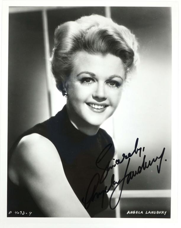 Angela Lansbury Autograph: Angela Lansbury signed 8 x 10" black and white picture. ** Lot 14 makes the following guarantee: If either Professional Sports Authenticator (PSA) or Beckett Global, or James Spence Authentication (JS