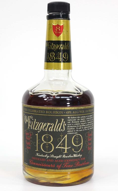 Old Fitzgerald- 8 Year Aged Whisky Bottle: ***IF YOU MAY NEED SHIPPING PLEASE GIVE US A CALL BEFORE BIDDING ON BOTTLES. 847-625-0555*** Old Fitzgerald- 8 years aged. 750ml and 90 proof. Broken Seal.