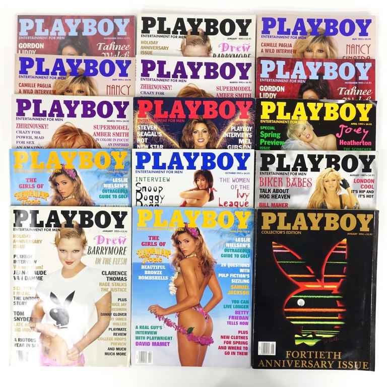 Playboy Magazines (205!) LOCAL PICK-UP ONLY: ***LOT 14 CANNOT SHIP THIS LOT. LOCAL PICK-UP ONLY.*** Various Dates & Issues. Ranging from '91-'97.