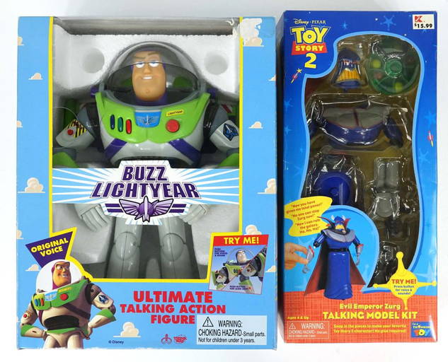 Vintage Buzz Lightyear & Zurg Action Figures