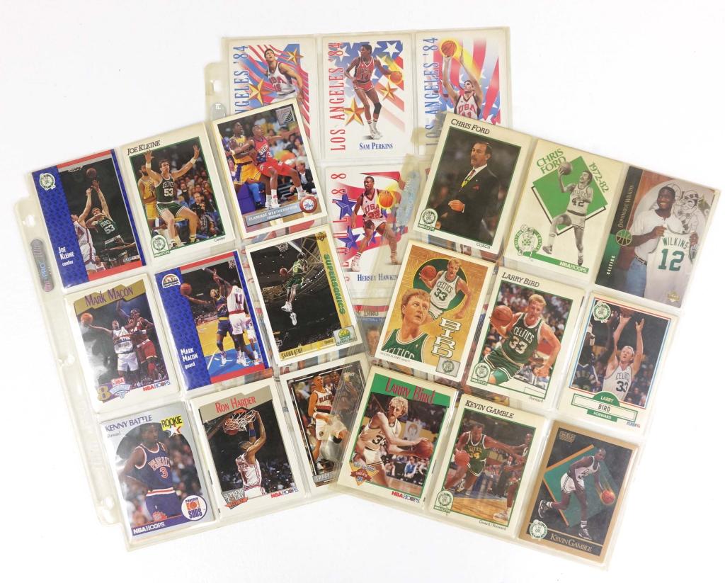27 Vintage Basketball Cards: 27 Vintage Basketball Cards. Includes some 1992 Dream Team cards, Kevin McHale, (4) of Larry Bird, Charles Barkley, Clyde Drexler, etc.