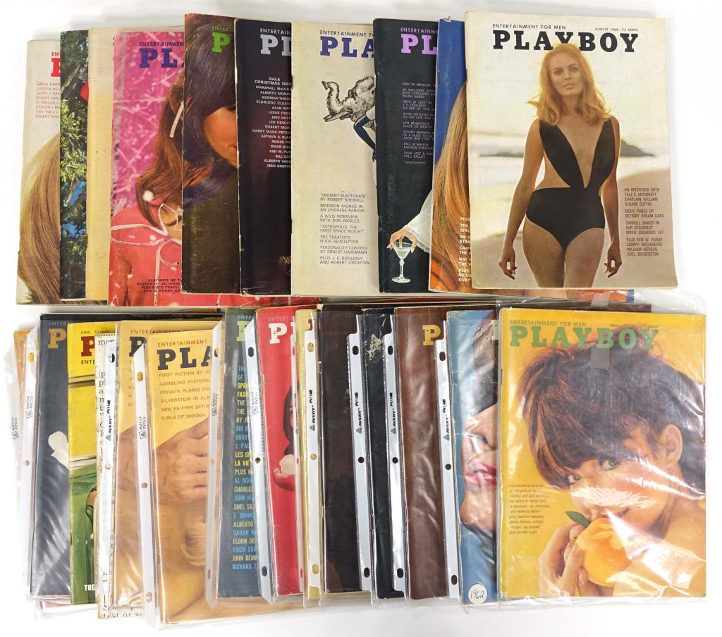 (24) Issues Of Playboy (1960: (24) Issues Of Playboy (1960's). 1960 includes (June, Nov, Sept). 1961 includes (Feb, April, May, June, Aug, Nov). 1962 includes (April, May, July). 1966 includes (Feb). 1968 includes (April, May, Jun