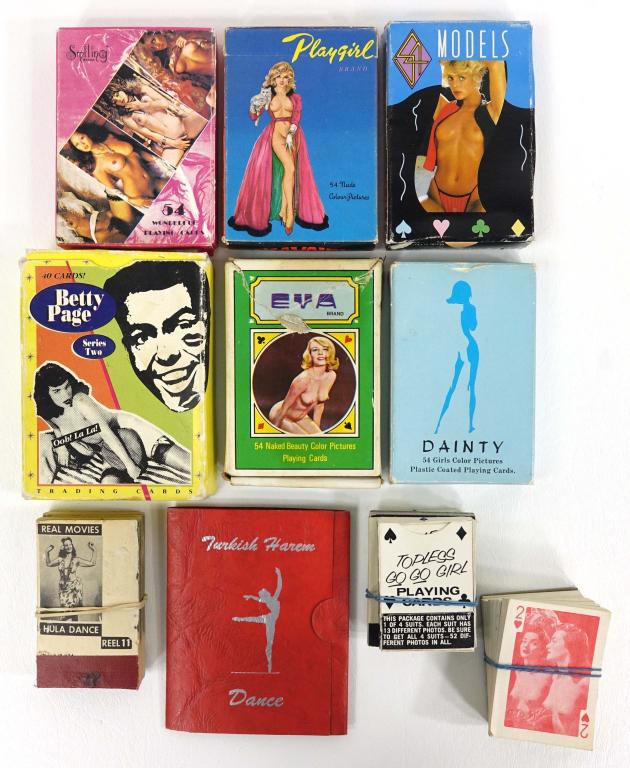 Collection Of Adult Playing Cards/novelties