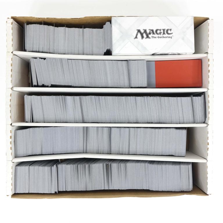Magic: The Gathering Cards (1000s): (1000's) Of Magic: The Gathering Cards. There are too many cards here to count however we can safely say there is (1000+). Total weight = 22 lbs (10 kg). We flipped through this lot and saw cards in t