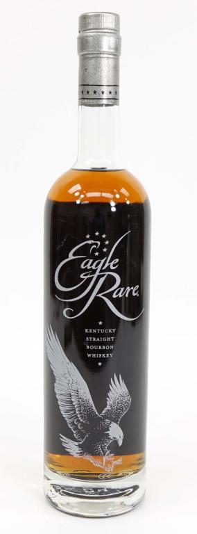Eagle Rare Kentucky Straight Bourbon Whiskey: ***IF YOU MAY NEED SHIPPING PLEASE CALL US BEFORE BIDDING ON BOTTLES. 847-625-0555*** Eagle Rare Kentucky Straight Bourbon Whiskey Bottle: 45%, 750ml and sealed.