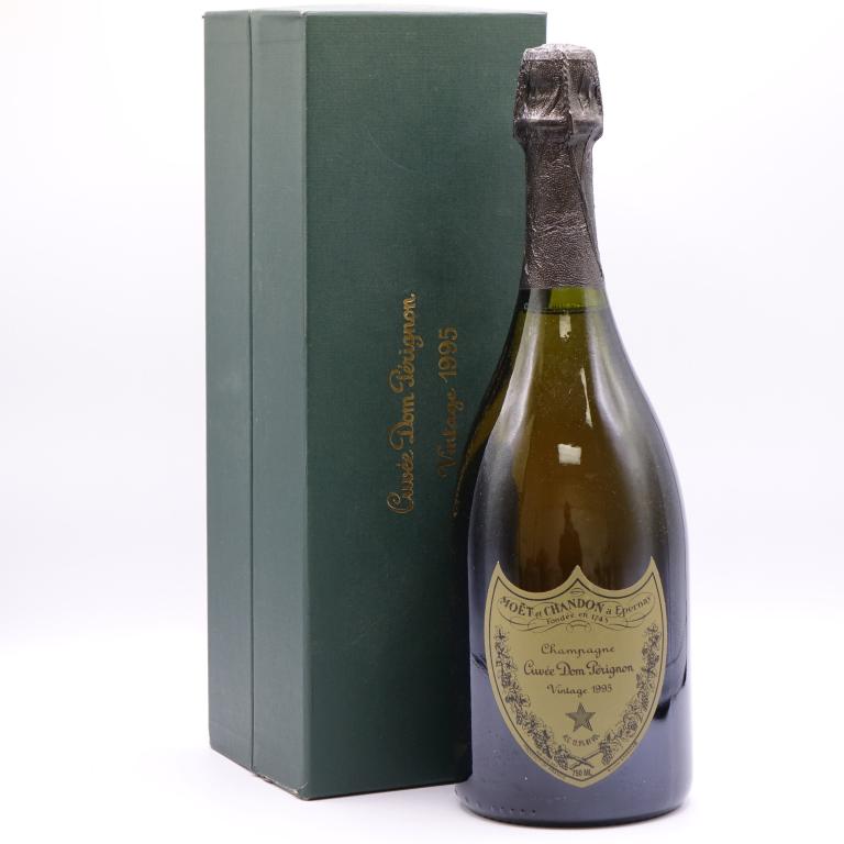 Dom Perignon Vintage 1995 Bottle: *** IF YOU'RE NEW TO US AND MAY NEED SHIPPING PLEASE GIVE US A CALL BEFORE BIDDING ON BOTTLES! 847-625-0555 *** Dom Perignon Vintage 1995 Bottle. Sealed.