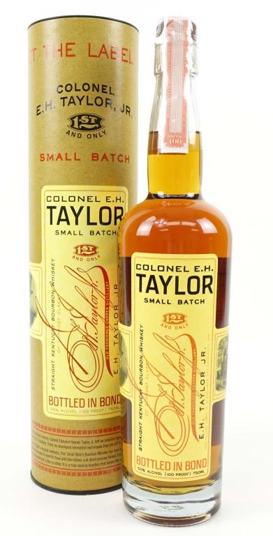 Colonel E.H. Taylor Bottled in Bond Bottle: *** IF YOU'RE NEW TO US AND MAY NEED SHIPPING PLEASE GIVE US A CALL BEFORE BIDDING ON BOTTLES! 847-625-0555 *** Colonel E.H. Taylor Small Batch Bottled in Bond Straight Kentucky Bourbon Whiskey Bottle