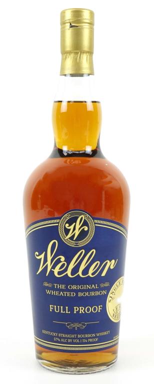 Weller Full Proof Store Pick Whiskey Bottle: IF YOU MAY NEED SHIPPING YOU MUST SPEAK WITH IAN BEFORE BIDDING ON BOTTLES. 114 proof. 750 ml.