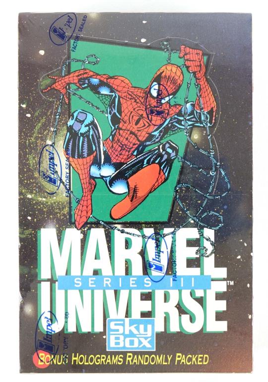 1992 Impel Marvel Universe Series 3 Cards (Sealed): 1992 Impel Marvel Universe Series 3 Cards (Sealed). Contains all (200) cards and is still factory sealed in the original box.