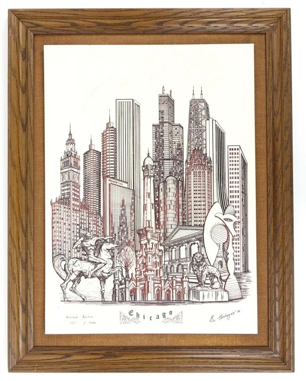 1982 Eugene Andreyev, Chicago Skyline 1982 Eugene Andreyev, Chicago Skyline