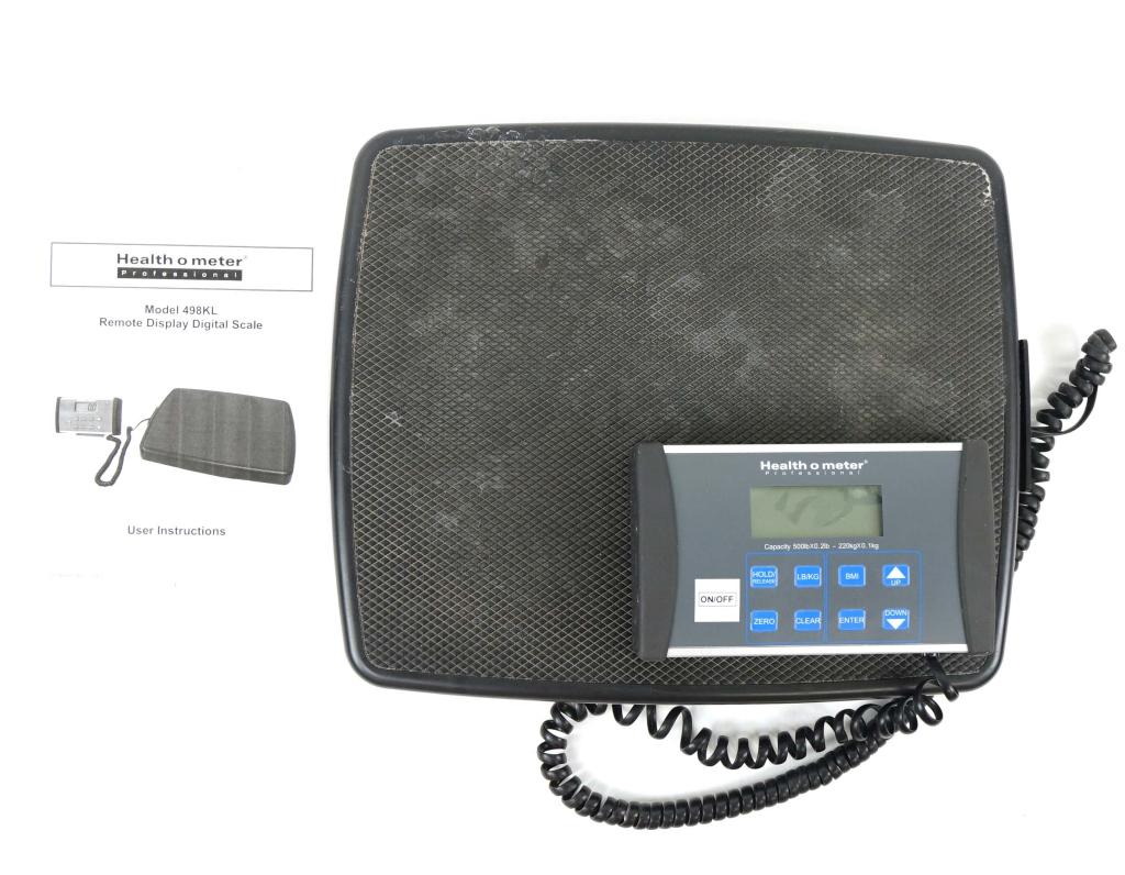 Health O Meter Digital Floor Scale: 500 lb capacity. MSRP $325. No damage. Calibrated and works.