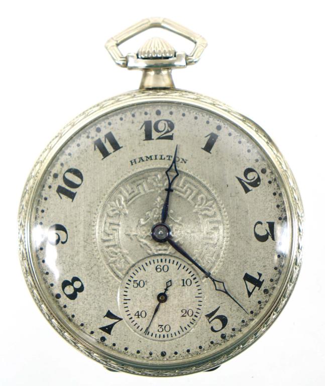 Gold-Filled Hamilton Pocket Watch: Appears to be working.