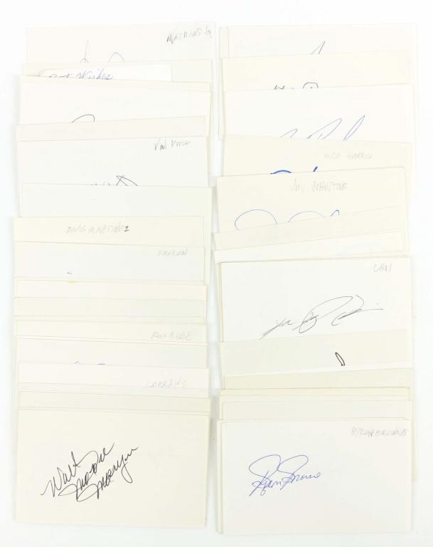 Chicago Cubs Autographs - Lot A (70+): (70+) Chicago Cubs Autographs (Lot A). Features Bill Buckner, Randy Hundley, Charles John Grimm, Andy Pafko, Milt Pappas, Steve Trout, Hank Sauer, Sammy Sosa, Phil Regan, Rick Reuschel, Kerry Wood, Cl
