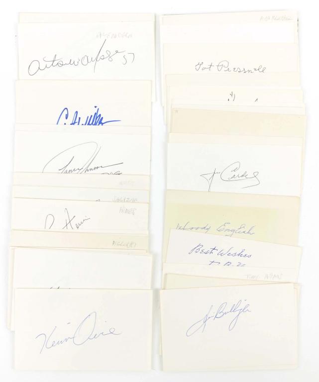 Chicago Cubs Autographs - Lot D (60+): (60+) Chicago Cubs Autographs (Lot D). Features Don Zimmer, Keith Moreland, Andy MacPhail, Dolph Camilli, Dusty Baker, Kerry Wood, Sammy Sosa, Steve Trout, Bill Madlock, Andy Pafko, Yosh Kawano, Kyle 