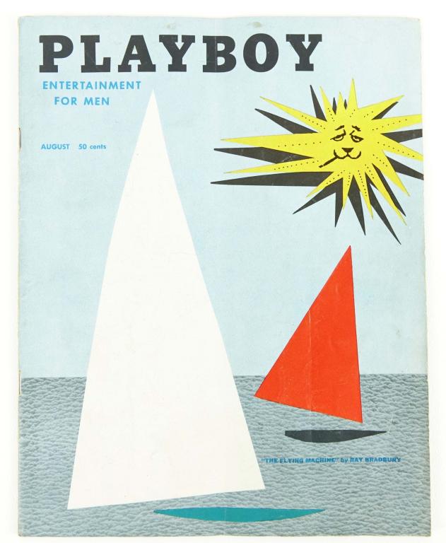 August 1954 Playboy Magazine: August Issue from 1954. Great condition for their age - from the estate of a former printer of Playboy Magazine.