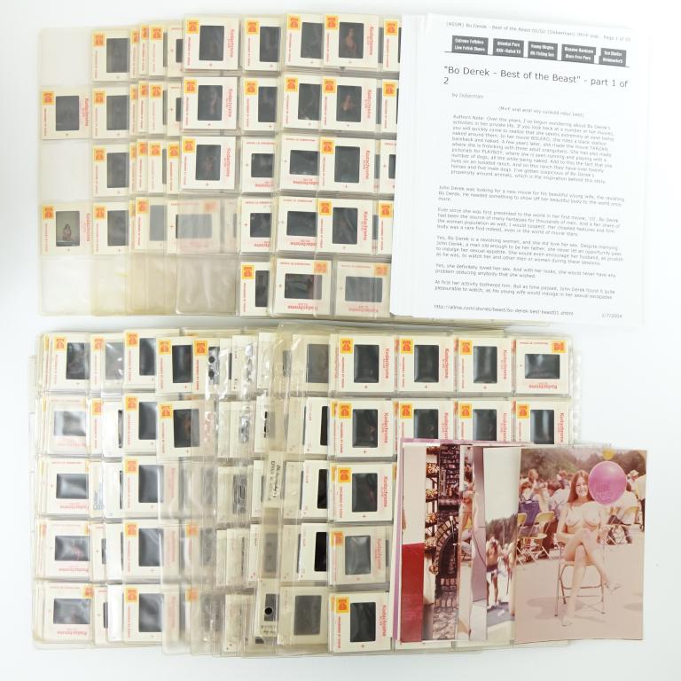 Advana, Efren M. Vintage Adult Slides (A Lot!): A large collection of vintage slides (slide projector not included) and photos, marked from "Efren M. Advana". The slides are definitely adult in nature.