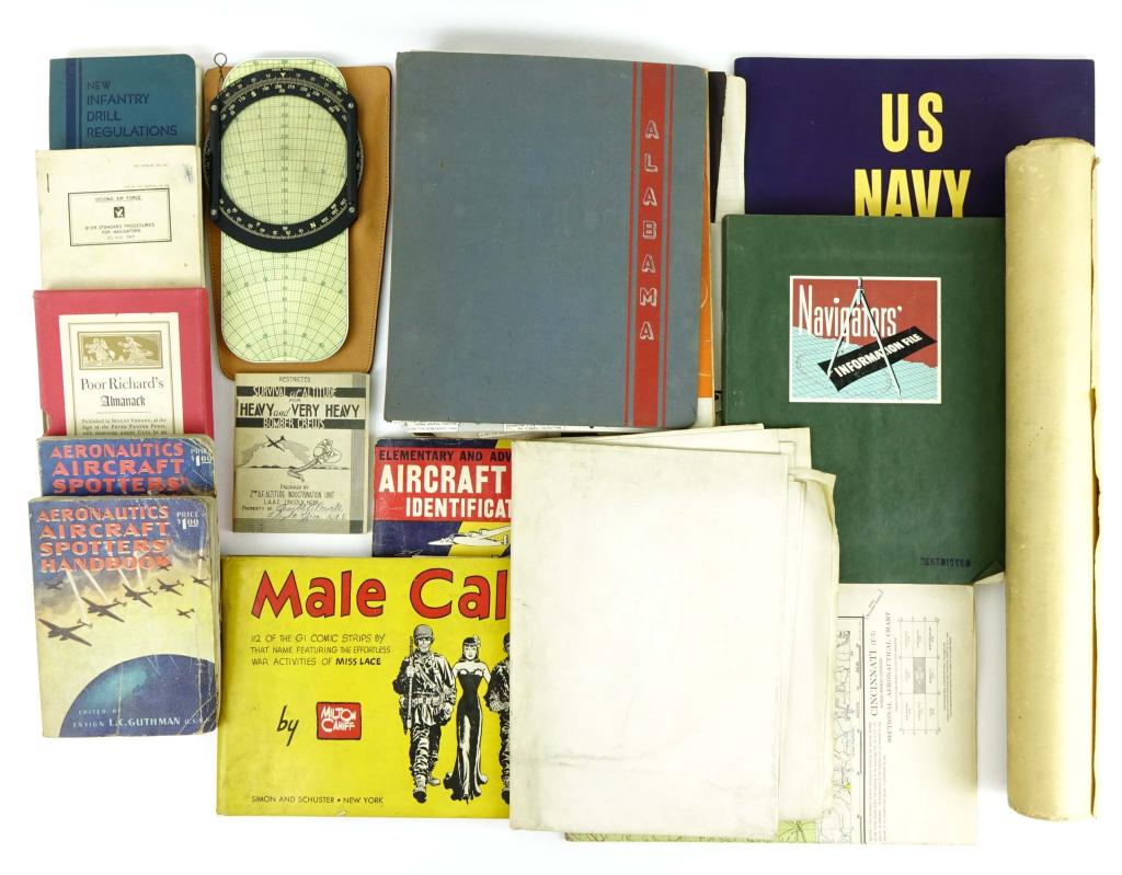 WII Era Military Books of F. Officer O.B. Powell: WII Era Military Books of Flight Officer O.B. Powell. -B-29 Standard Procedures for Navigators 1945 Manual. -Survival at Altitude for Heavy and Very Heavy Bomber Crews (1/25/1945) -Aeronautics Aircraf