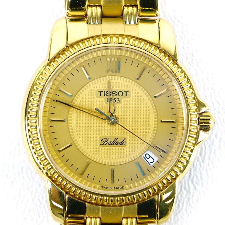 Tissot Ballade Watch: Swiss made. Sapphire crystal. No scratches or sings of wear. Dead battery.