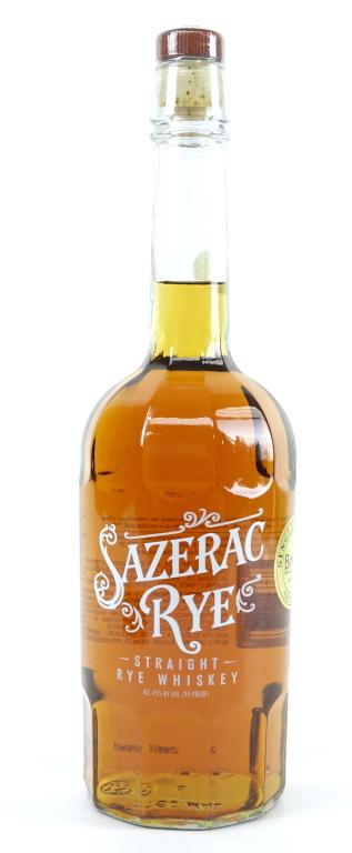 Sazerac Straight Rye Whiskey Bottle - Binny's Pick: *** IF YOU MAY NEED SHIPPING YOU MUST SPEAK WITH IAN BEFORE BIDDING ON BOTTLES 847-625-0555 *** Sazerac Straight Rye Whiskey: 90 proof, 750ml and sealed. Binnys Store Pick! Single Barrel Select.